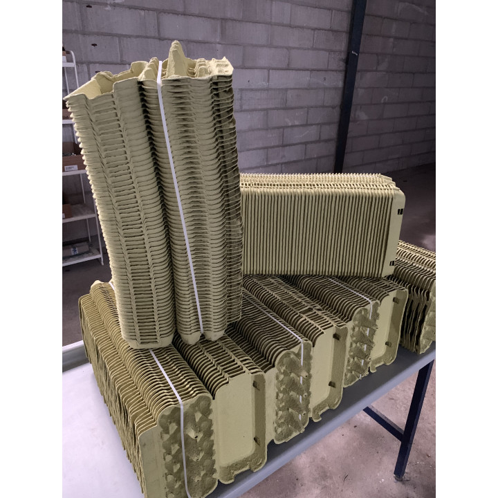 Inline compression and strapping unit