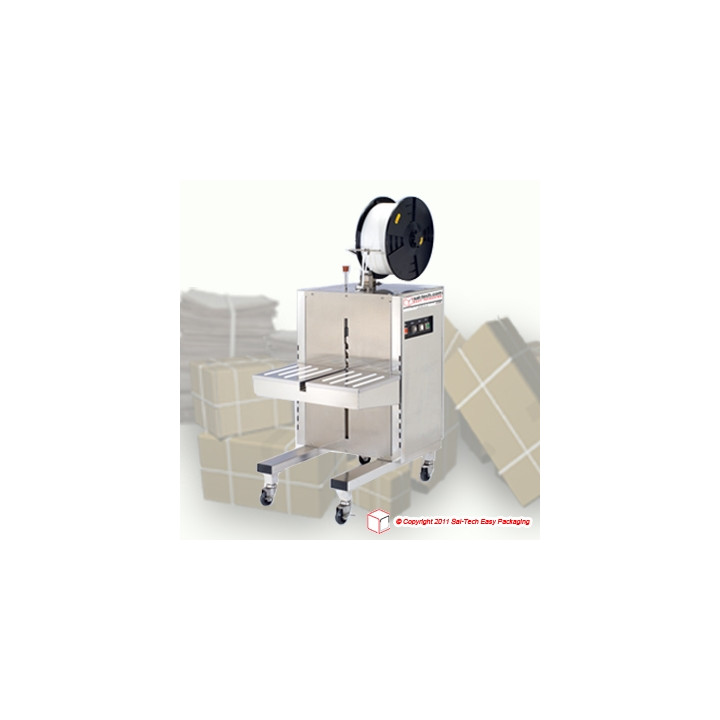 STEP TP-201YS Máquina flejadora semiautomática de sellado lateral - Transpak