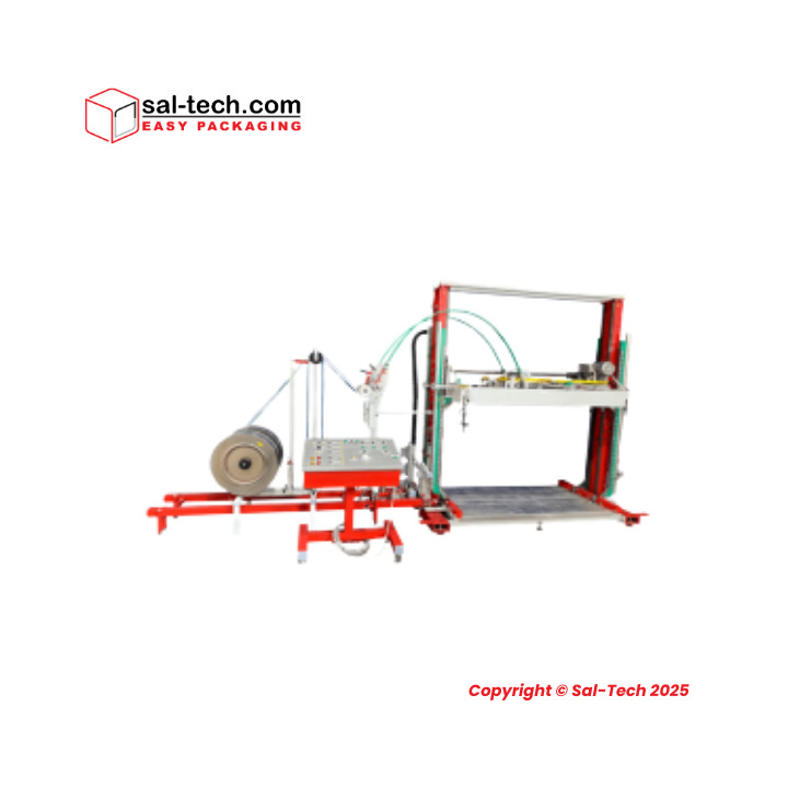 STEP TP-733 VTSP-S Fuld Automatisk Palle Omsnøringsmaskine med 2.5tons presse