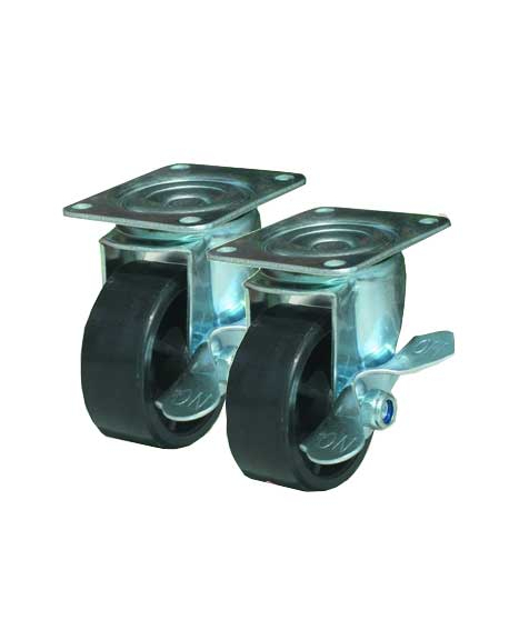 Wheels with Brake Set of 4