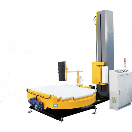 STEP WRAP 3700 Automatic Pallet Wrapper with roller conveyor