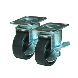 Wheels with Brake Set of 4