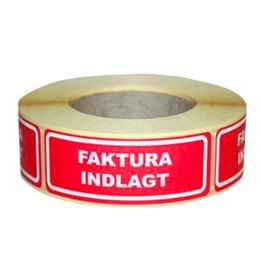 Faktura indlagt 