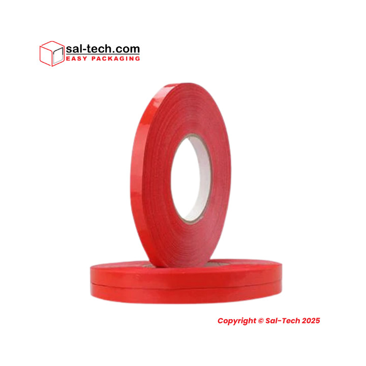 Bag sealer tape 12mm Red 144rolls/box